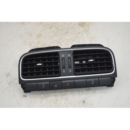Bocchette Aria Centrali + Pulsantiera Luci Emergenza Volkswagen Polo 6R Dal 2009 al 2017 Cod 6R0819728  1755779241183