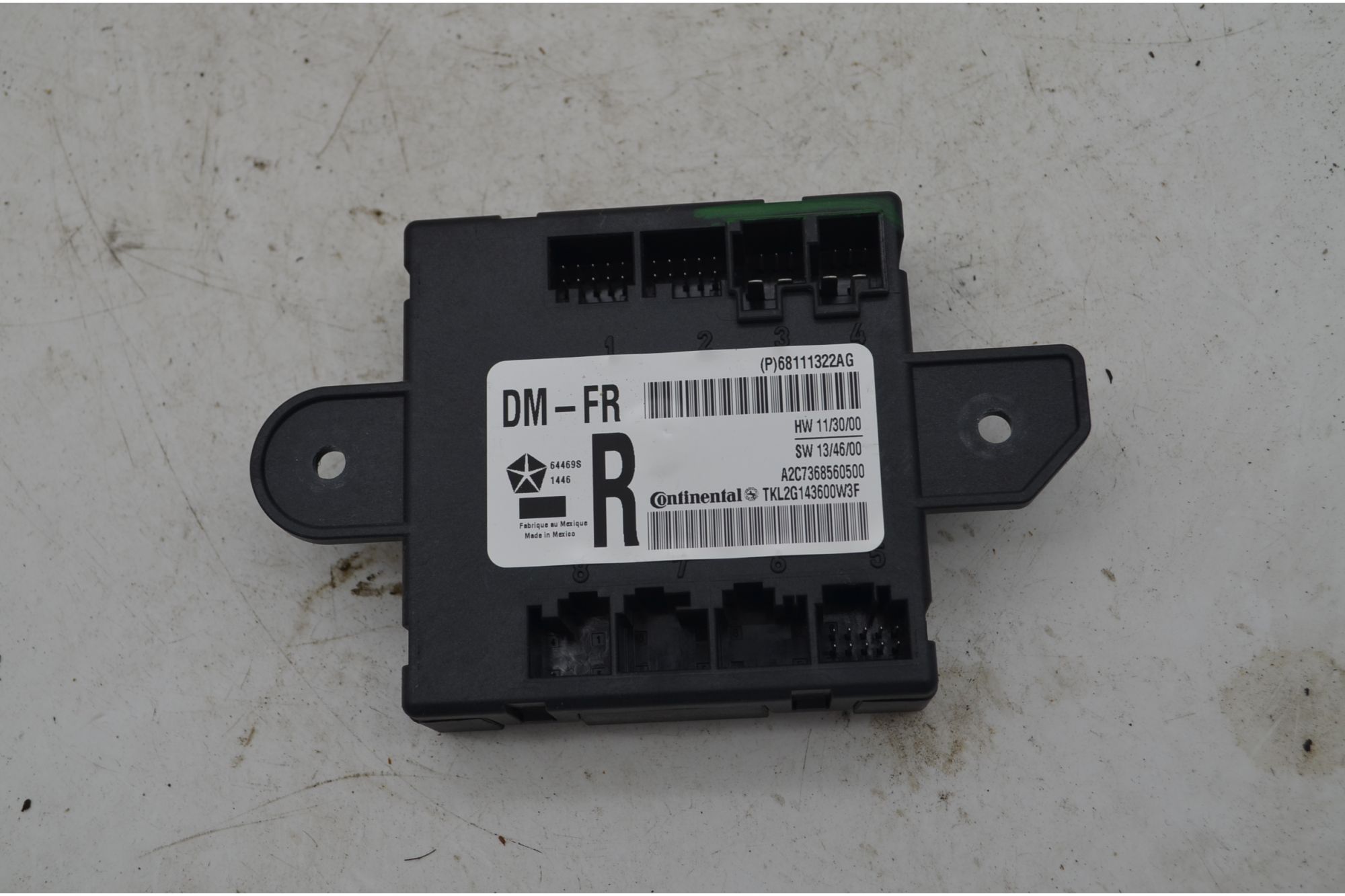 Centralina Chiusura Centralizzata Porta Anteriore DX Jeep Cherokee Dal 2014 al 2018 Cod P68111322AG  1756282996270