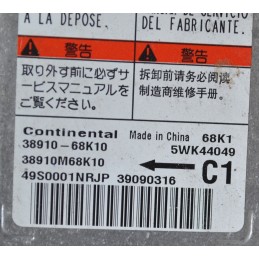 Centralina airbag Suzuki Alto Dal 2008 al 2014 Cod. 38910M68K10  1624546031022