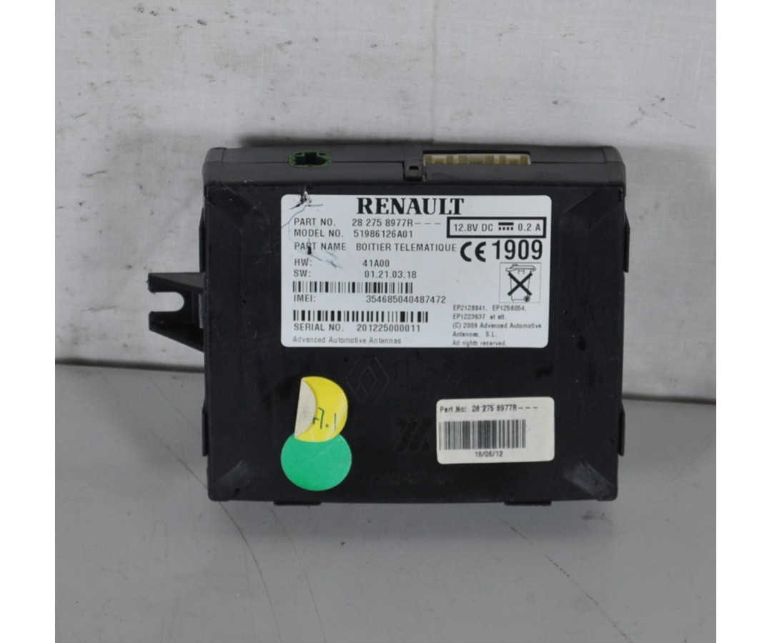 Centralina ECU Renault Clio dal 2012 al 2019 Cod282758977r  1624614208172