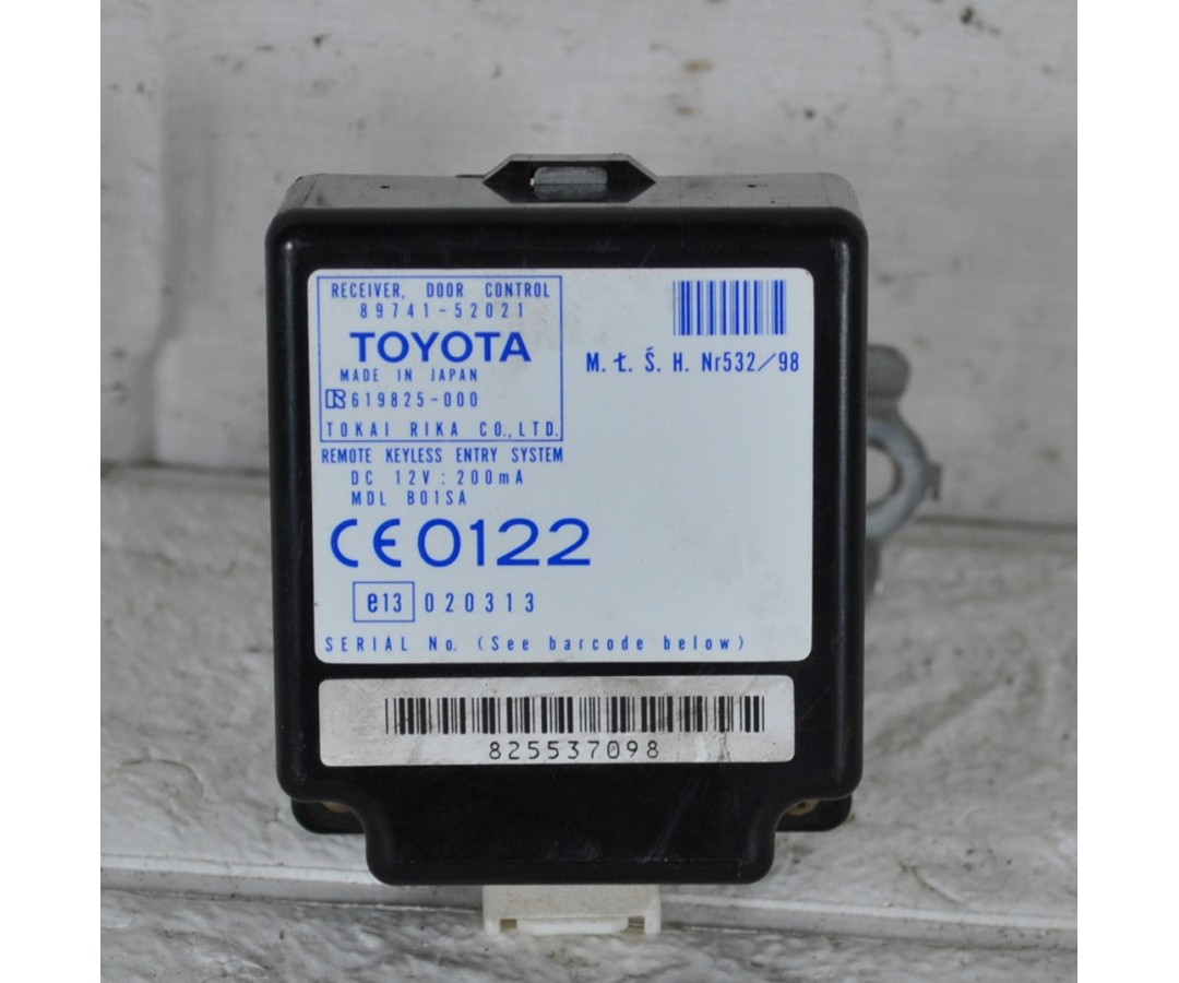 Centralina chiusura centralizzata Toyota Yaris Dal 1999 al 2005 Cod. 619825-000  1624969635104