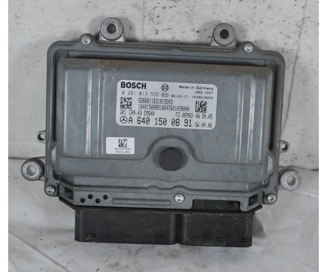 Centralina ECU Mercedes Classe A W169 Dal 2004 al 2012 Cod A6401500891  1625583556868