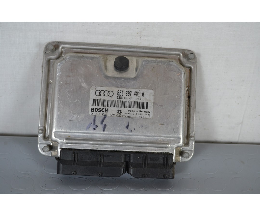 Centralina ECU Audi A4 B7 Dal 2004 al 2009 Cod 8E0907401Q/ 0281011135  1625733171484