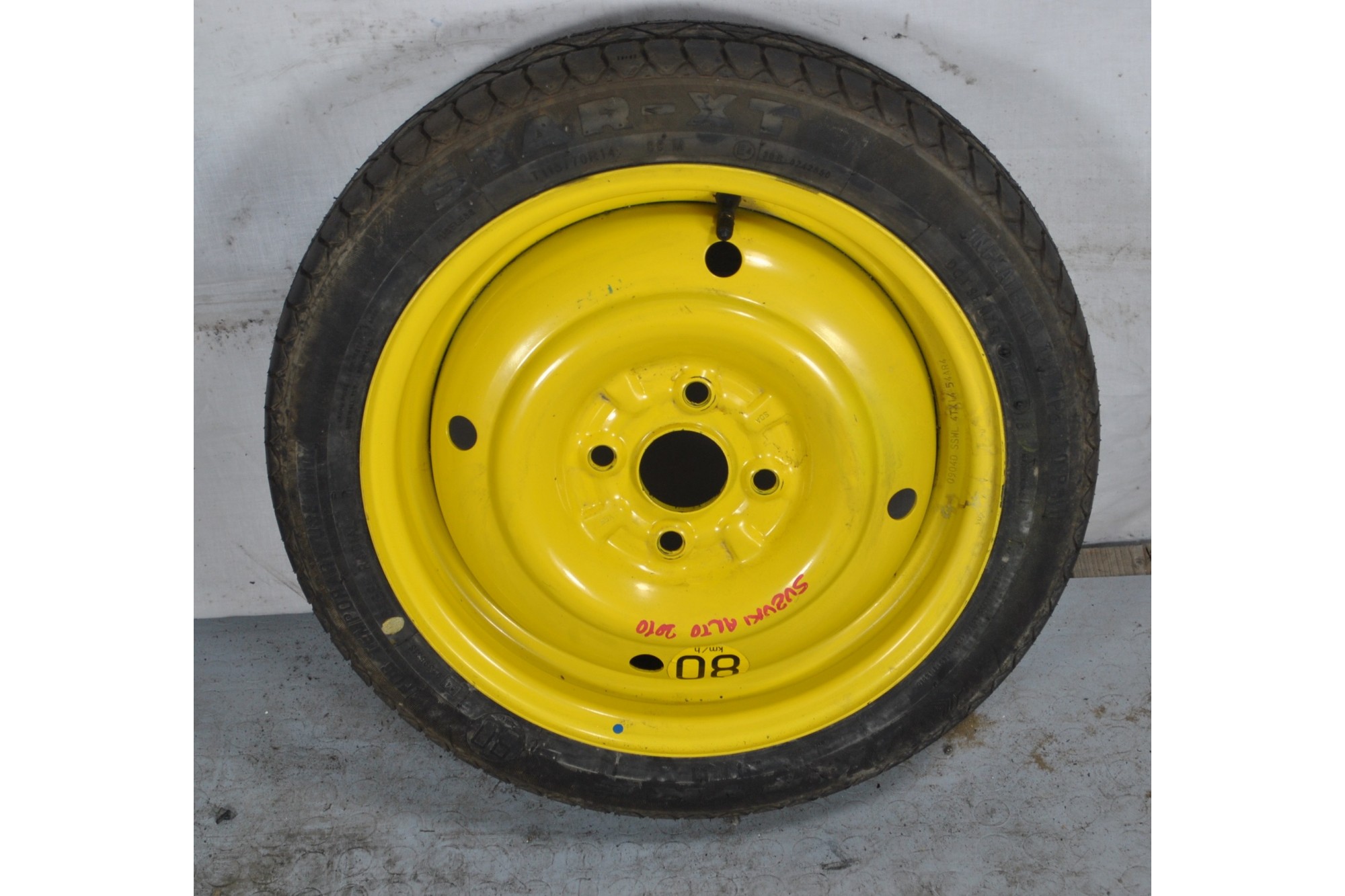 Ruotino di Scorta Suzuki Alto dal 2003 al 2007 115/70 R14 4 Fori  1628608614581