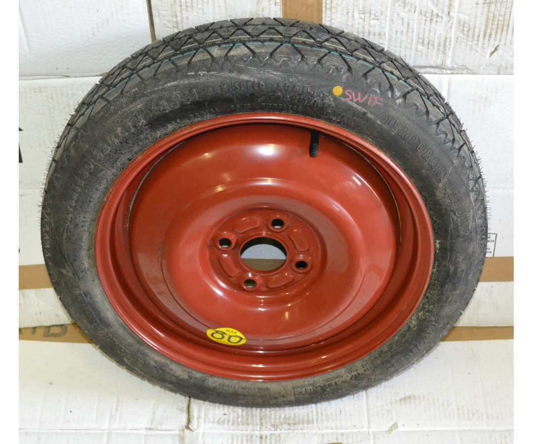 Ruotino di Scorta Suzuki Swift dal 2004 al 2010 125/70 R15 4 Fori  1628671527344