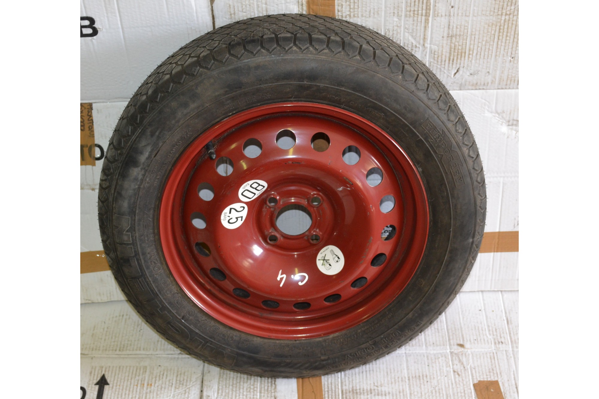 Ruotino di Scorta Citroen C4 dal 2004 al 2015 175/70 r16 4 Fori  1628755147871