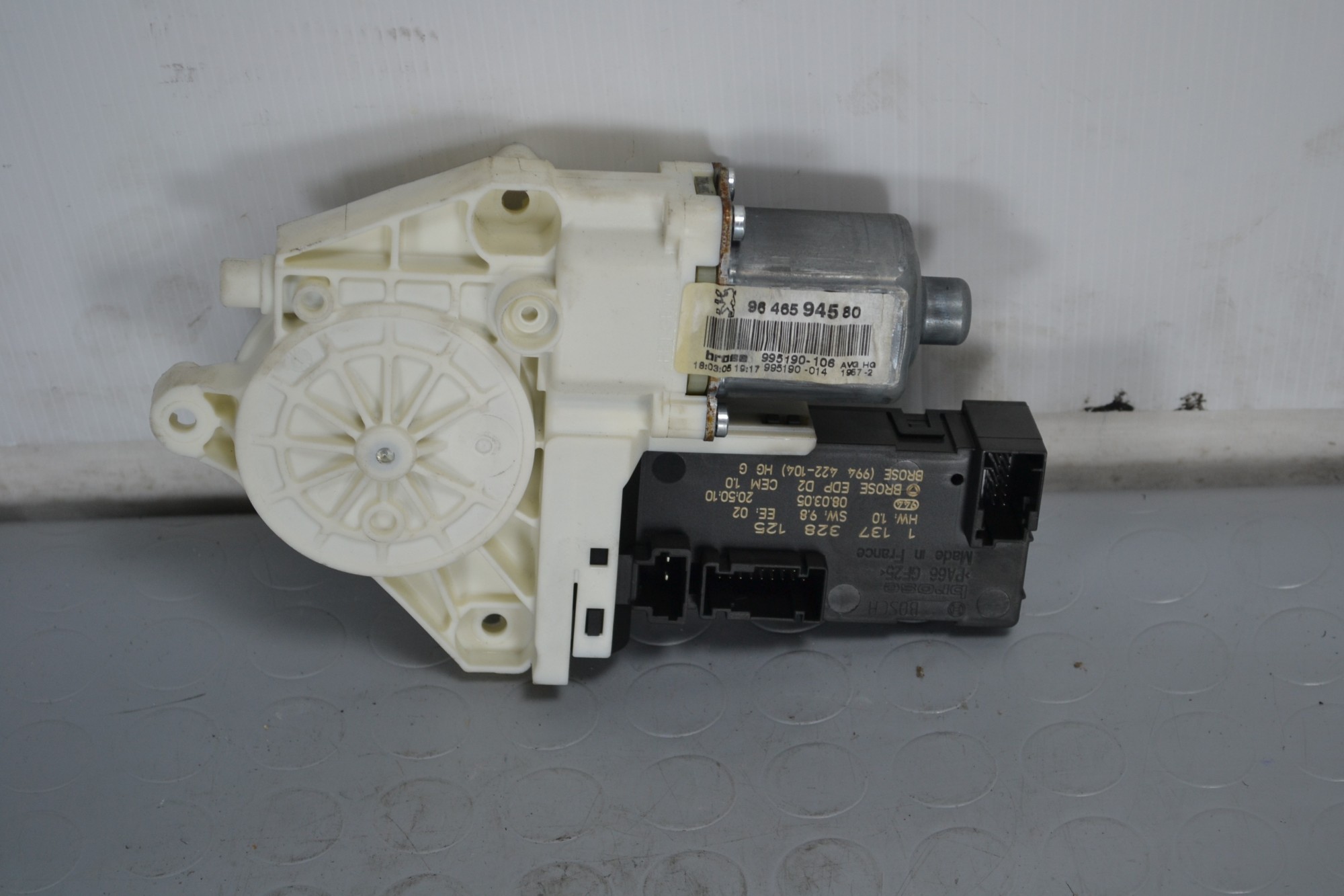 Motorino Alzacristalli Anteriore SX Peugeot 407 dal 2004 al 2012 Cod 9646594580  1629793879472