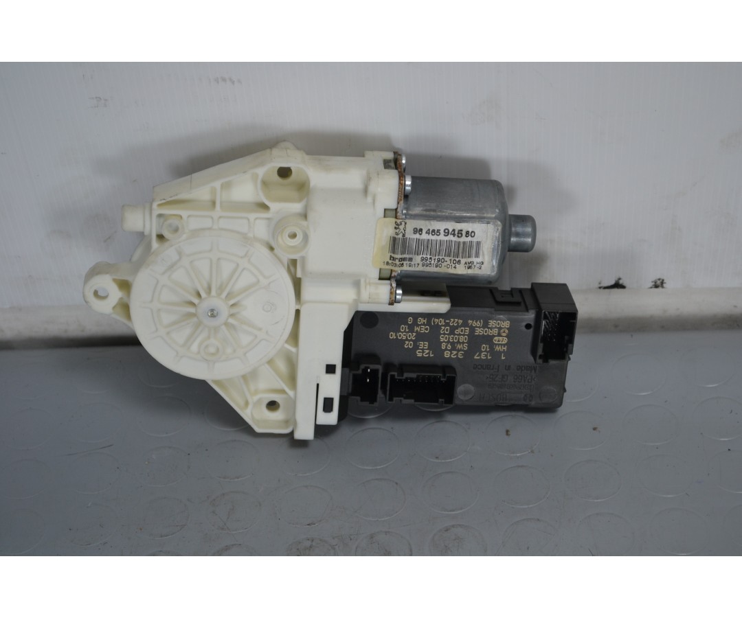 Motorino Alzacristalli Anteriore SX Peugeot 407 dal 2004 al 2012 Cod 9646594580  1629793879472