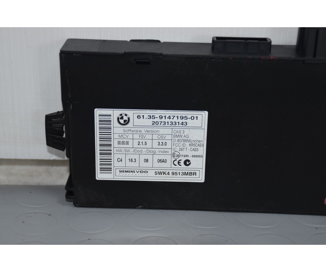 Centralina chiusura portiere BMW Serie 3 E90 Dal 2005 al 2013 Cod 5WK49513MBR  1630999486036