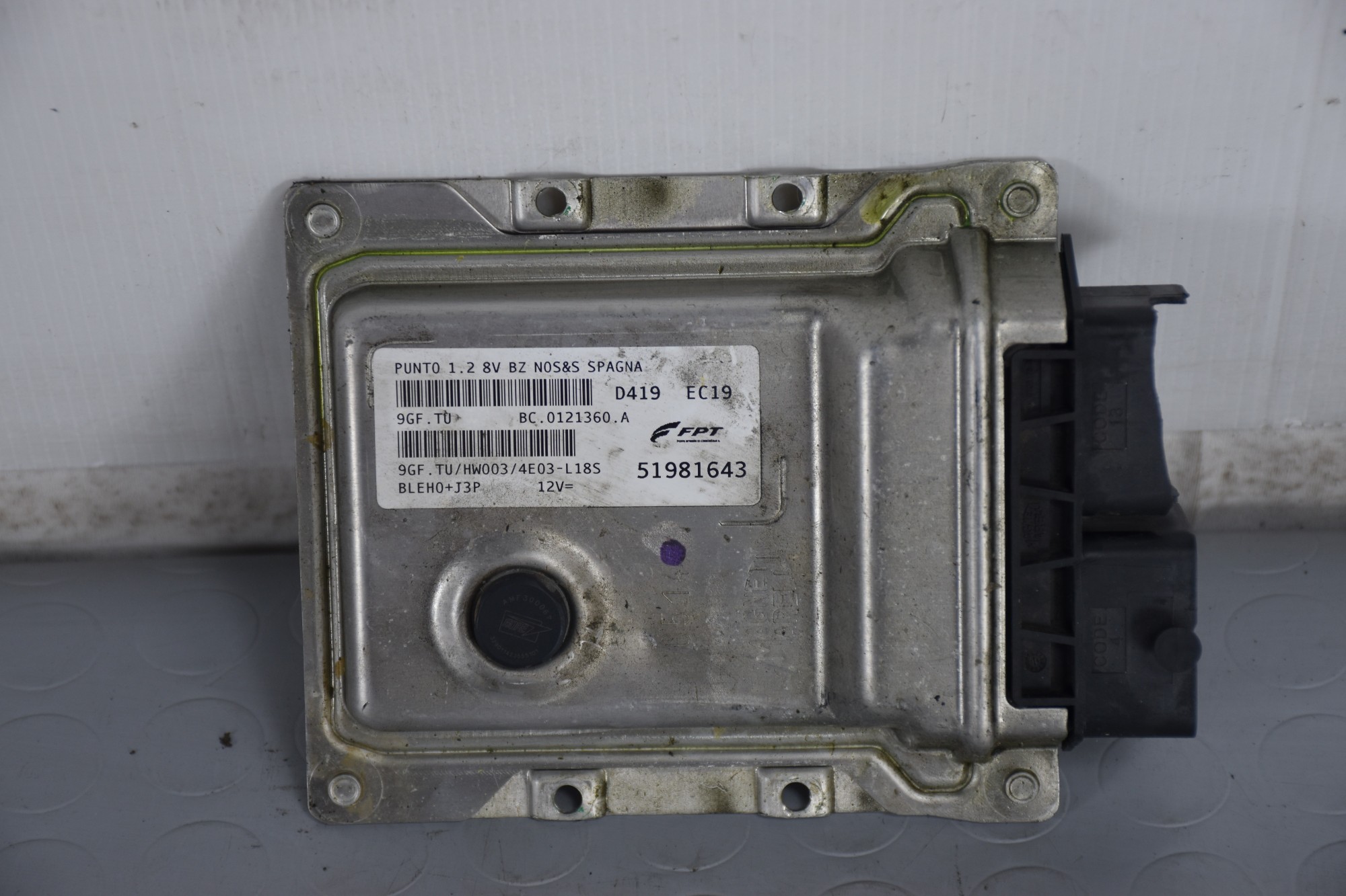 Centralina ECU Fiat Punto EVO dal 2009 al 2012 Cod 51981643  1631520944148