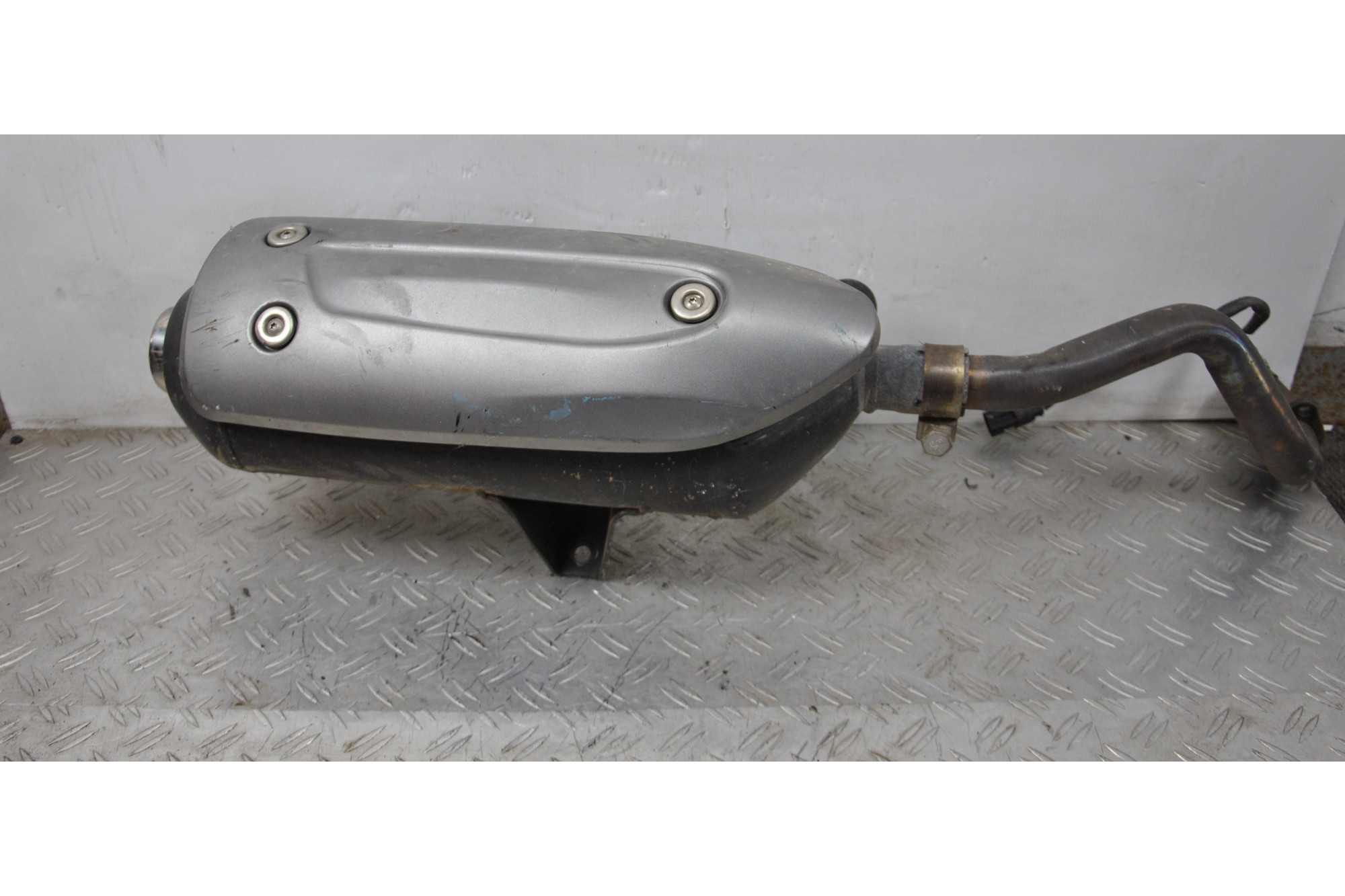 Marmitta Terminale Di Scarico Piaggio MP3 300 Hybrid dal 2010 al 2016  1631805334107