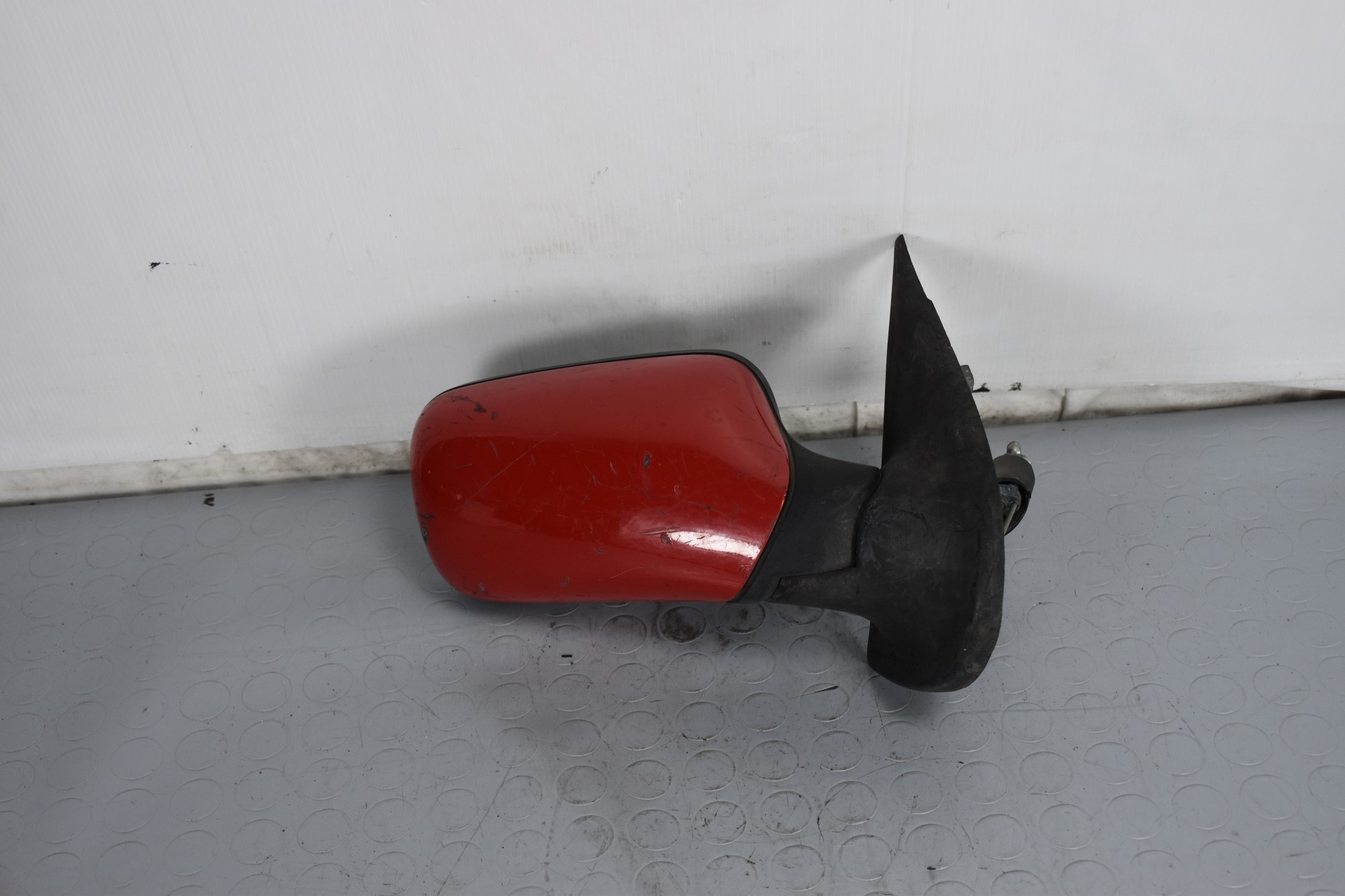 Specchietto Retrovisore Esterno DX Manuale Rosso Fiat Punto dal 1993 al 1999 Cod 0149301  1632307365996