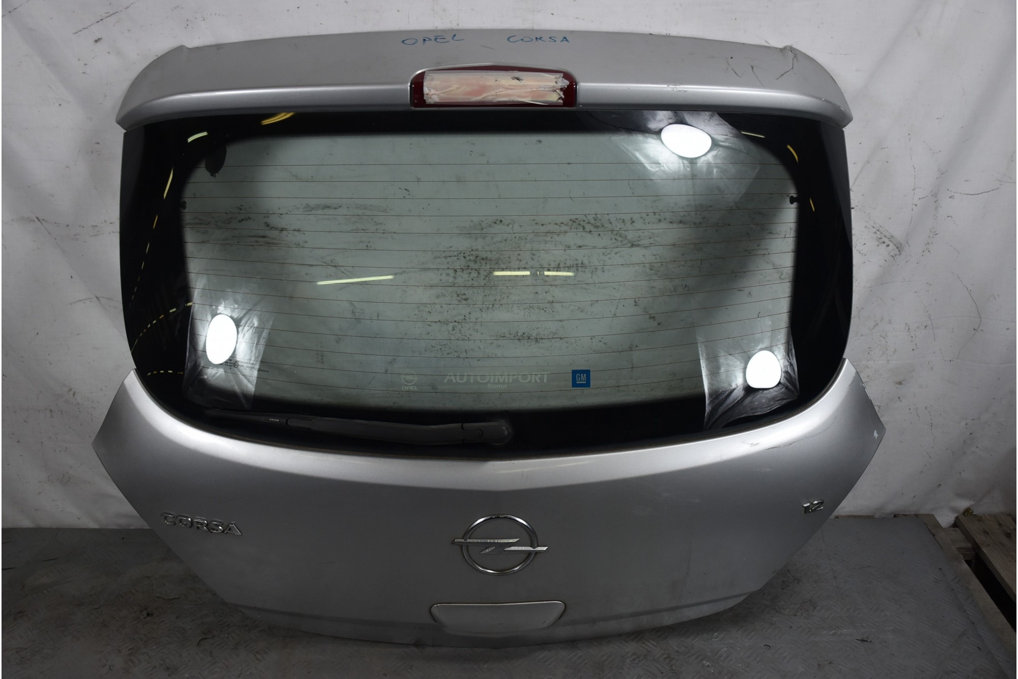 Portellone bagagliaio posteriore Opel Corsa 3 P Dal 2006 al 2014 Grigio  1633507220948