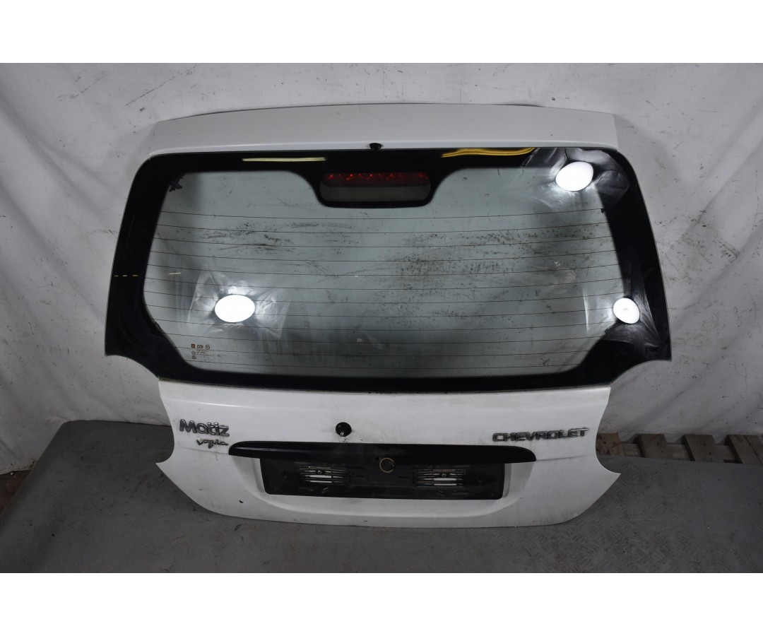 Portellone Bagagliaio Posteriore Bianco Chevrolet Matiz dal 2005 al 2010  1634045307795