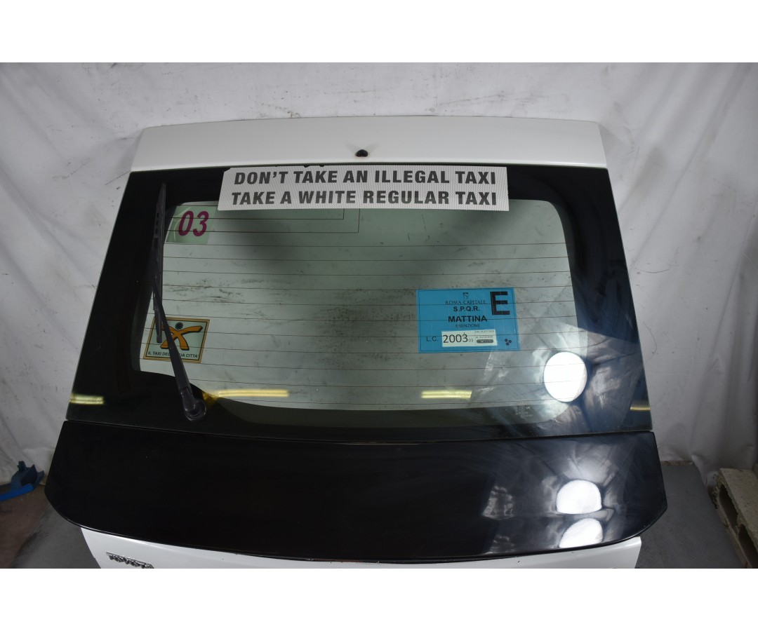 Portellone Bagagliaio Posteriore Bianco Toyota Prius dal 2009 al 2015  1634048926344