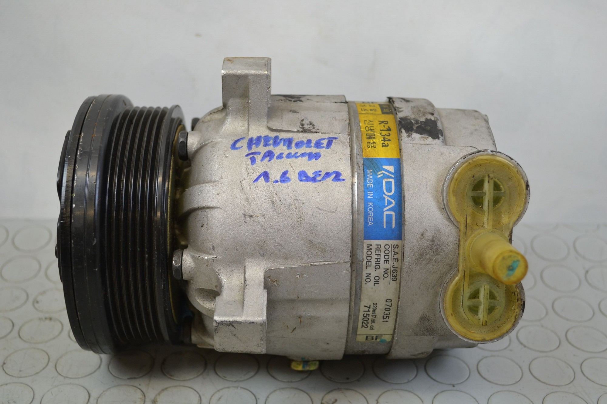 Compressore Aria Condizionata Chevrolet Tacuma 1.8b serie dal 2000 al 2009 cod 070351715022  2411111132289