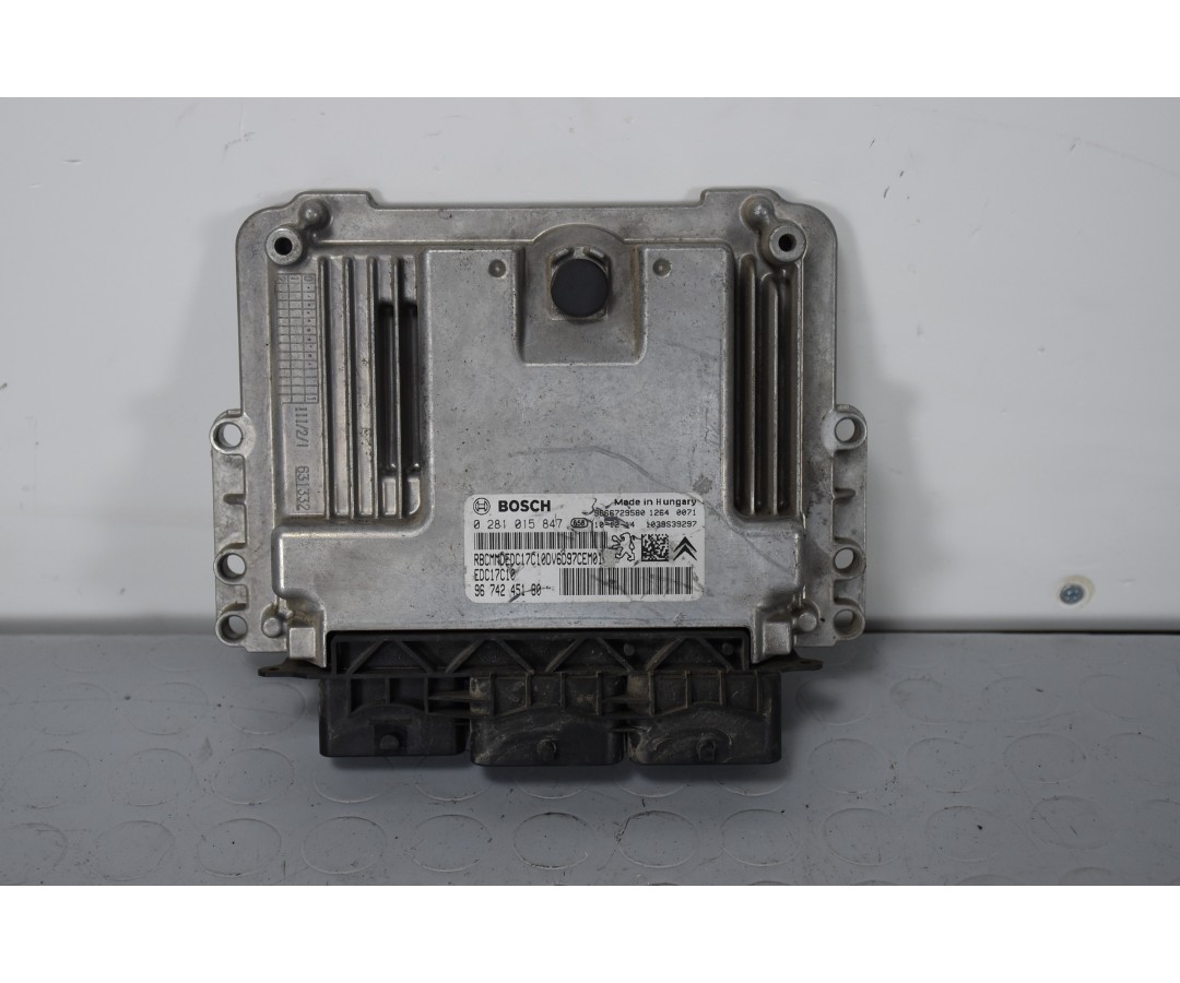 Centralina ECU Citroen C3 Picasso Dal 2008 al 2017 Cod 0281015847/9674245180  1635492584883