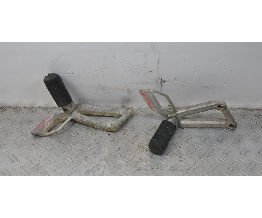 Coppia Pedane Poggiapiedi Aprilia Pegaso 125 dal 1989 al 1991  1636102386071