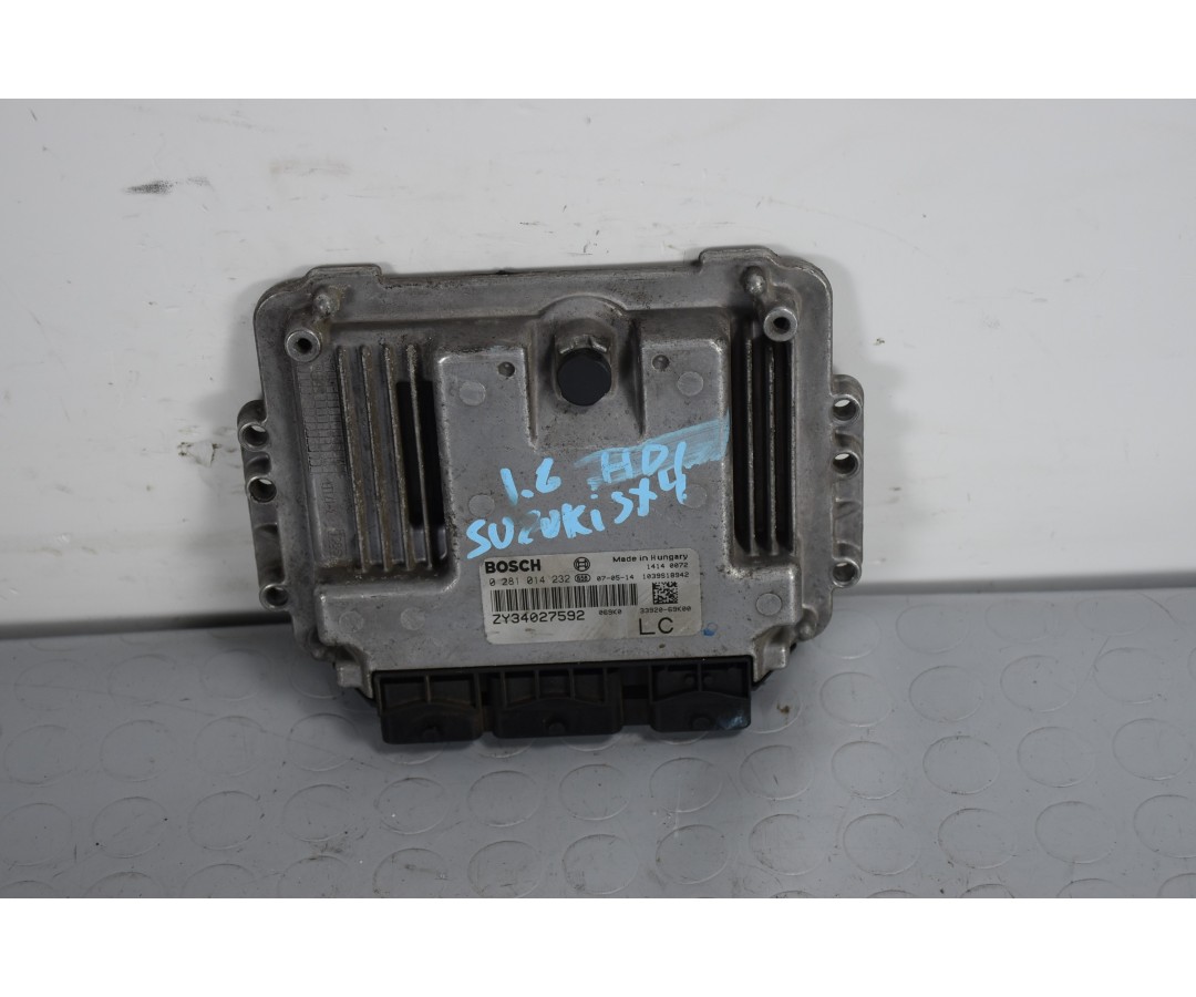 Centralina ECU Suzuki SX4 1.6 HDI Diesel dal 2006 in poi Cod 0281014232  1636366653568