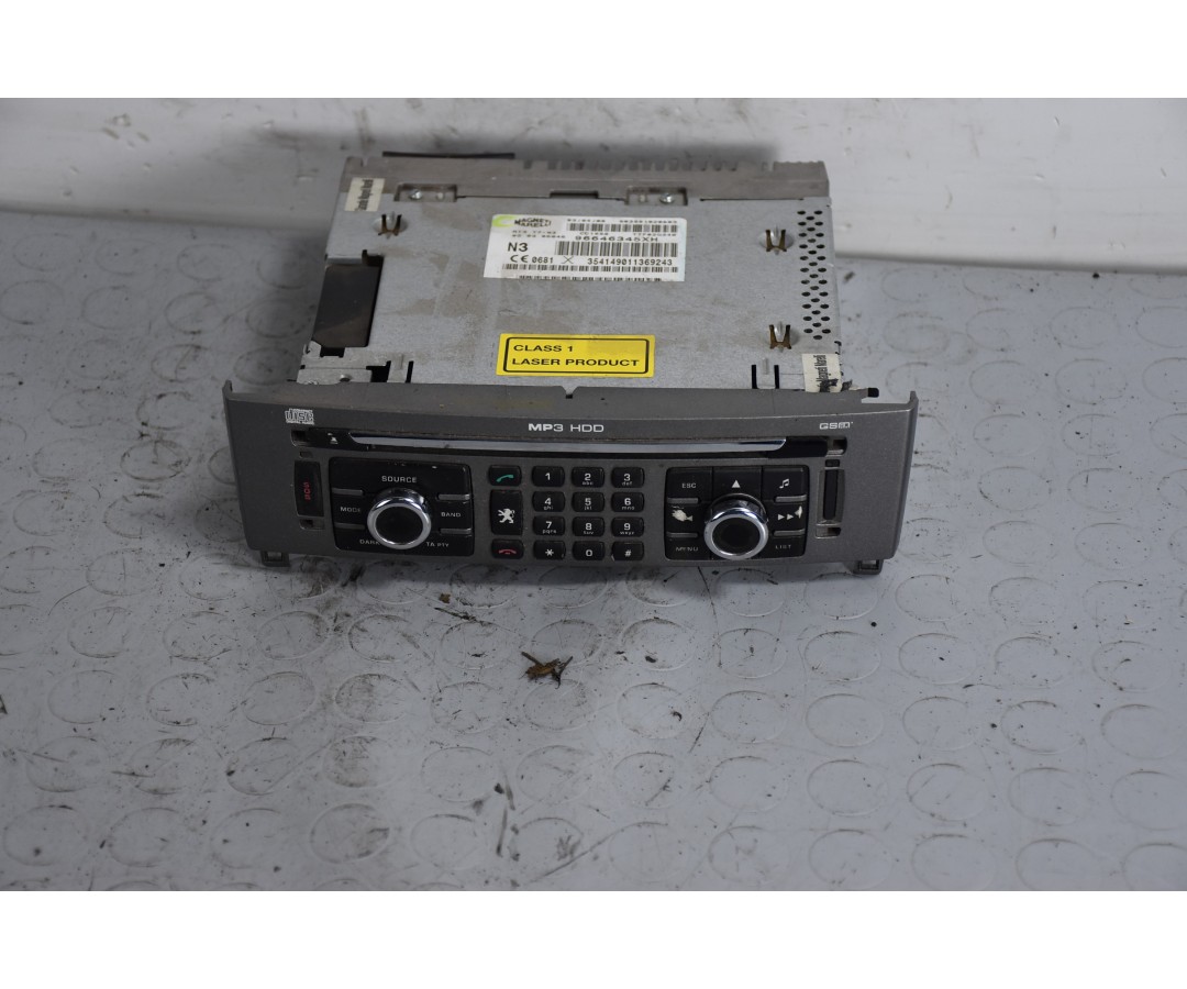 Autoradio Peugeot 308 Dal 2007 al 2014 Cod 96646345XH