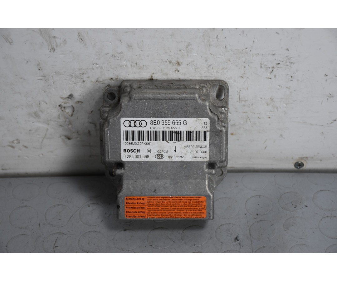 Centralina Airbag Audi A4 B7 dal 2004 al 2009 Cod 8e0959655g  1639381783623