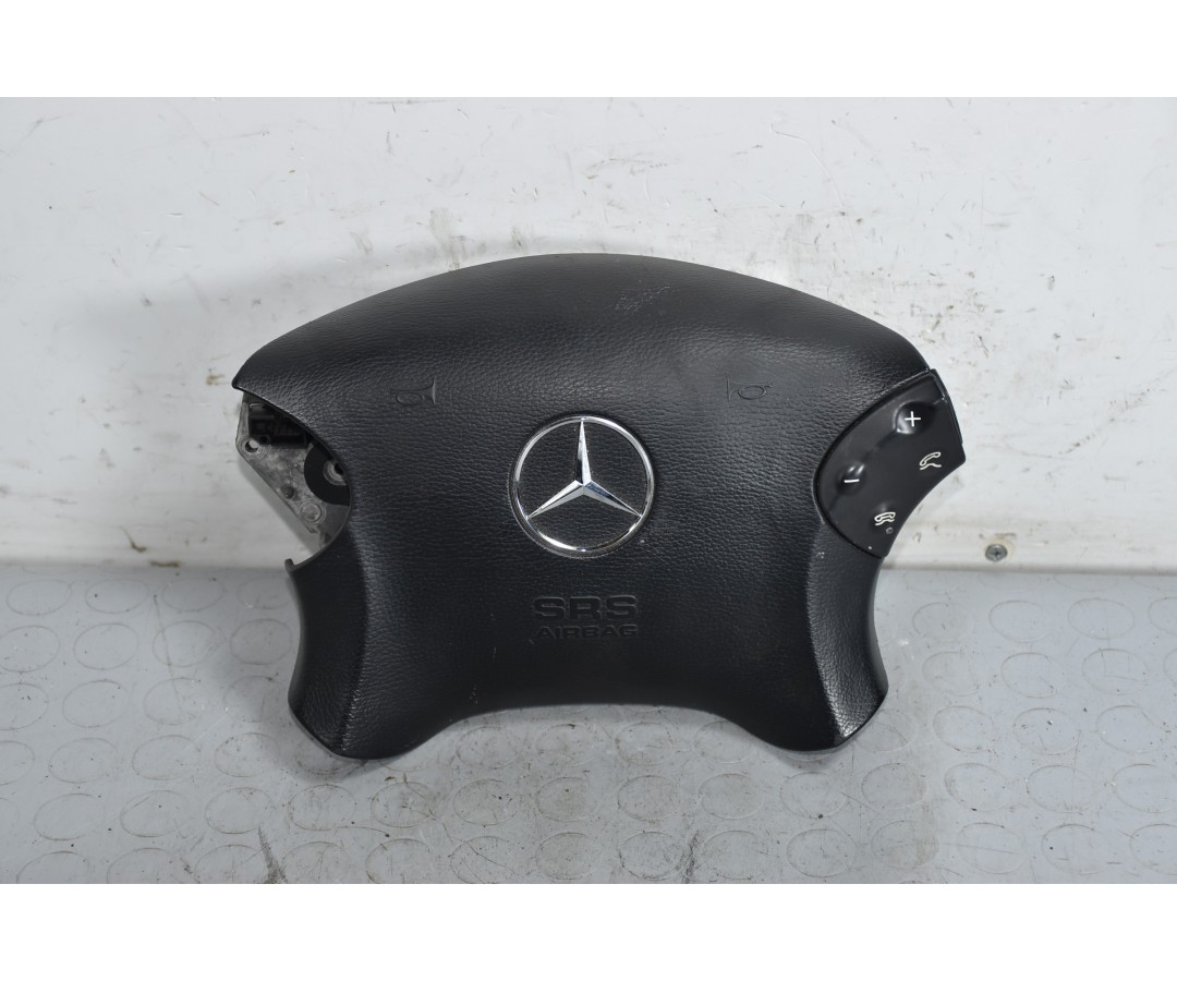 Airbag volante + comandi Mercedes Classe C W203 Dal 2000 al 2007 Cod 161549  1639998899113