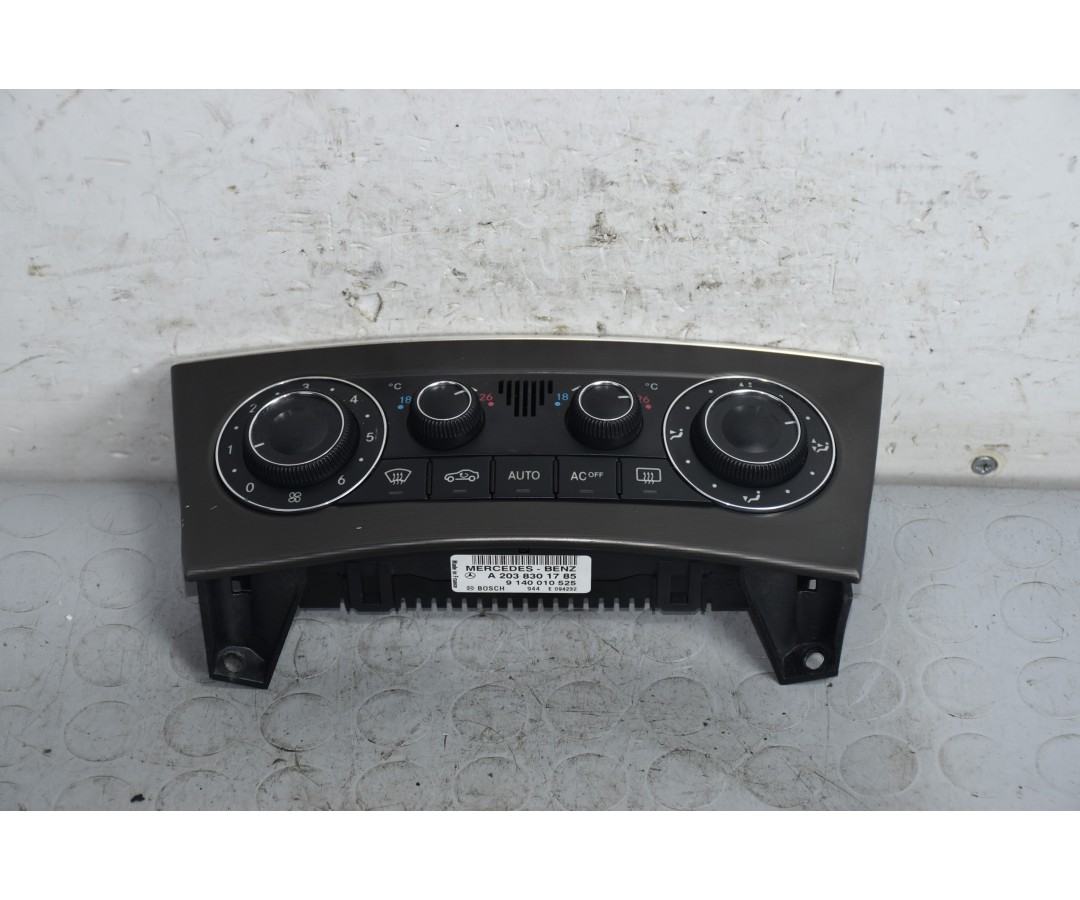 Controllo comando clima Mercedes Classe C W203 Dal 2000 al 2007 Cod A2038301785  1641398483243