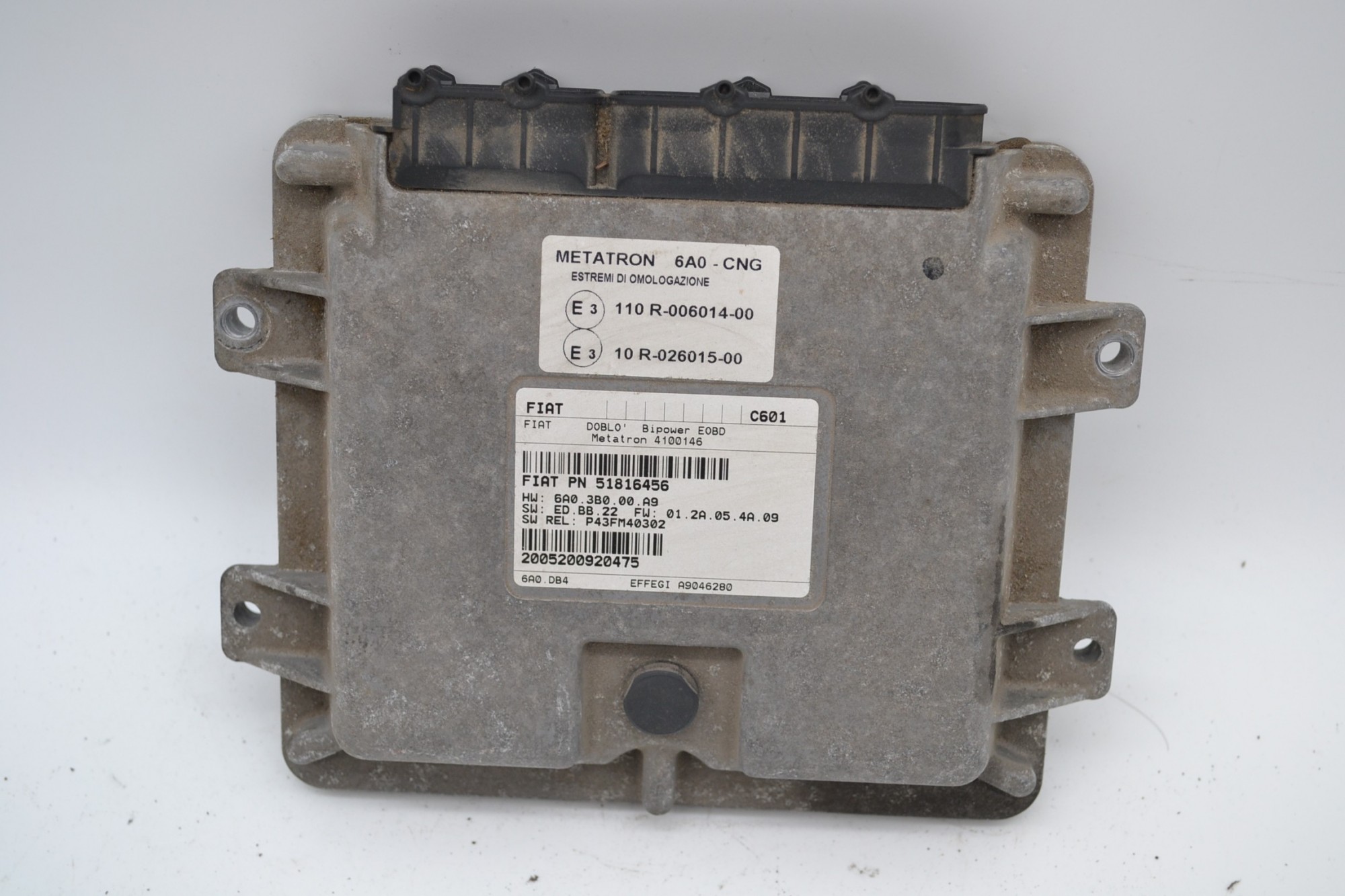 Centralina ECU Fiat Doblo 1.6 dal 2006 al 2009 Cod 51816456  1643983247773