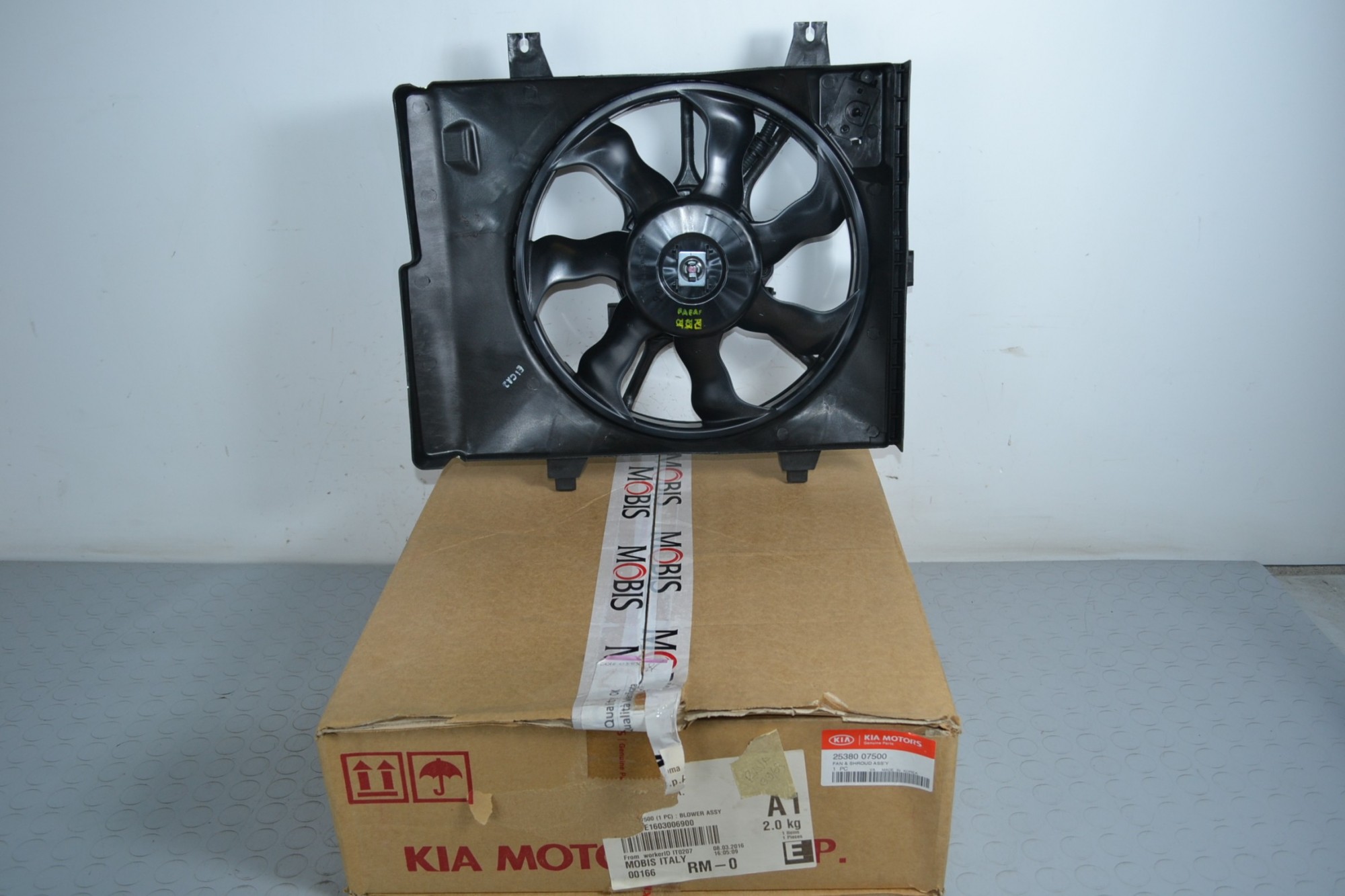 Elettroventola Radiatore Kia Picanto SA dal 2004 al 2011 Cod 2538007500  1646315409726