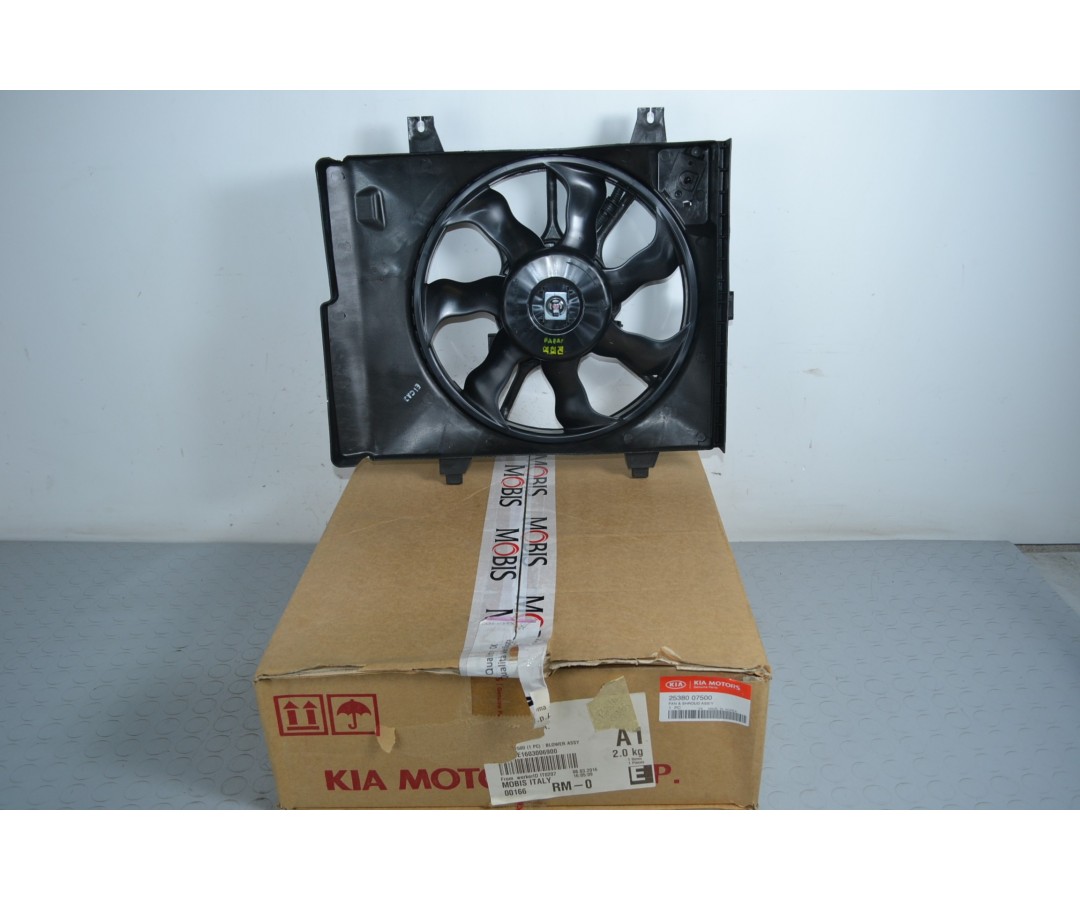 Elettroventola Radiatore Kia Picanto SA dal 2004 al 2011 Cod 2538007500  1646315409726