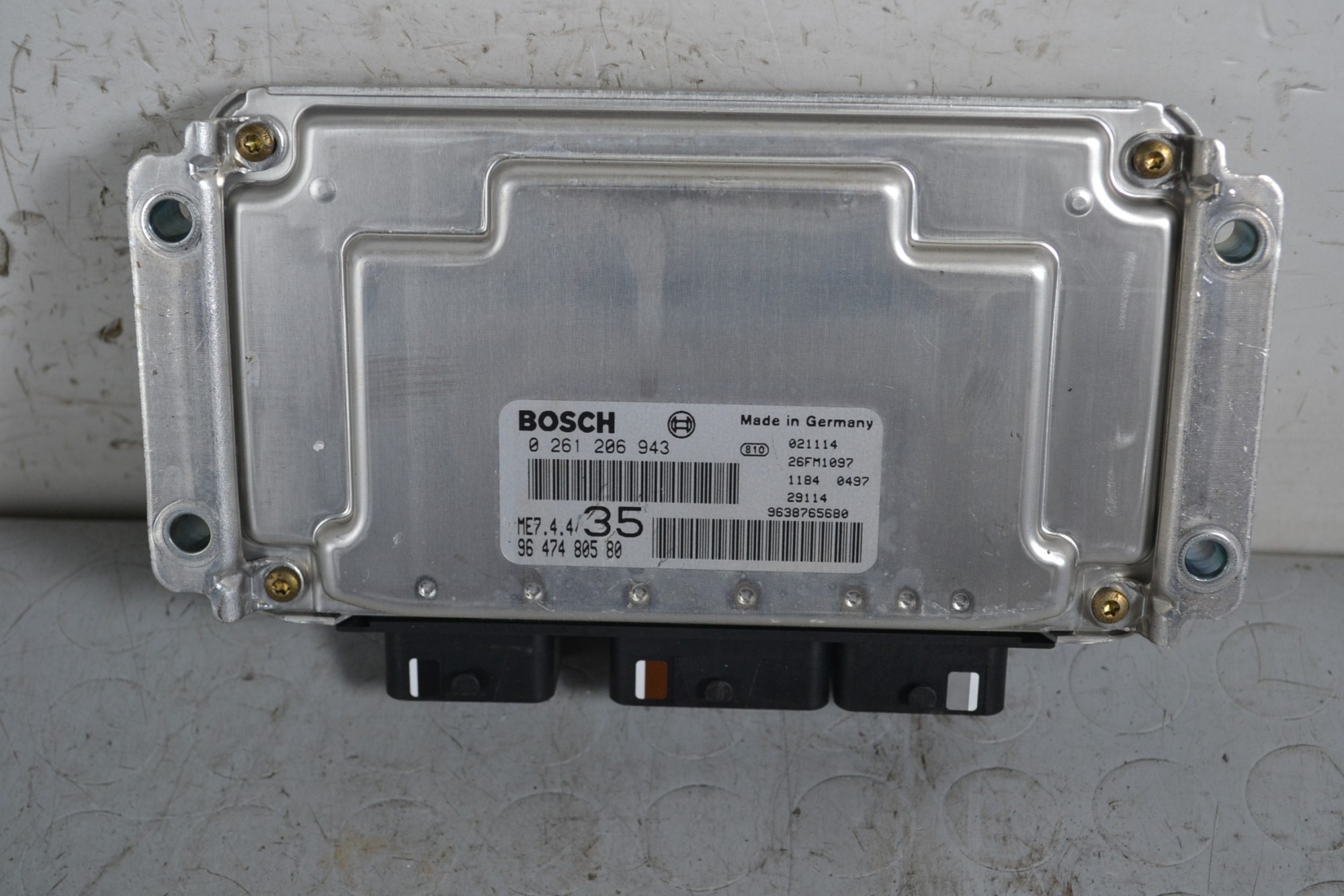 Centralina ECU Peugeot 307 Dal 2001 al 2009 Cod 9647480580/ 0261206943  1647007649000