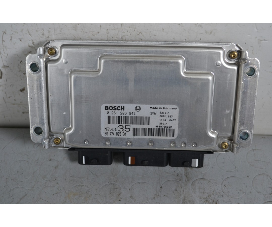 Centralina ECU Peugeot 307 Dal 2001 al 2009 Cod 9647480580/ 0261206943  1647007649000