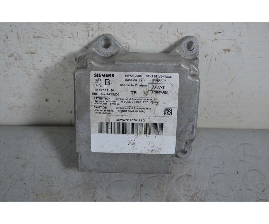 Centralina airbag Peugeot 307 Dal 2001 al 2009 Cod 46487018/9652712180  1647009400425