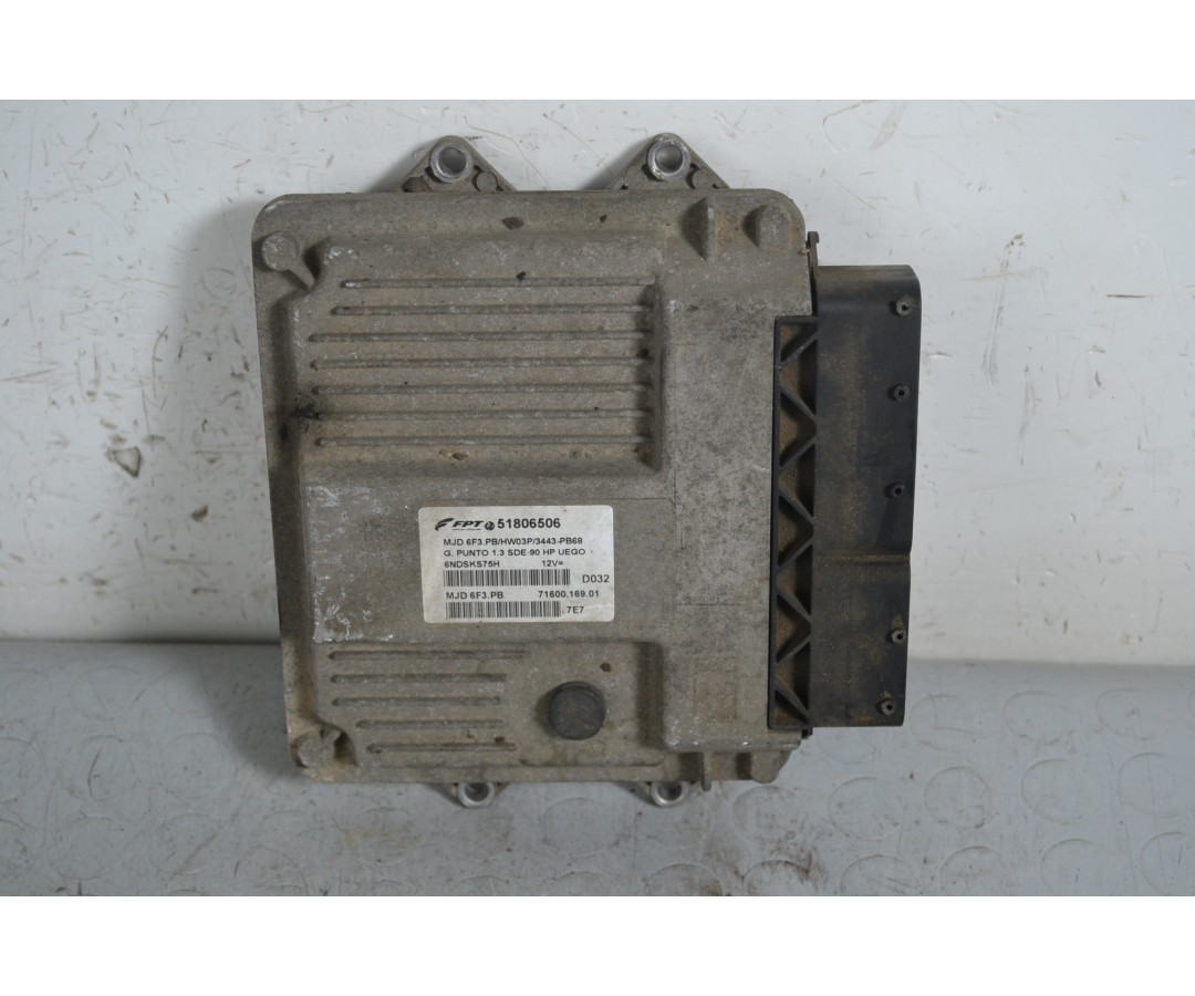 Centralina ECU Fiat Grande Punto 1.3 Mtj Dal 2005 al 2012 Cod 51806506  1647009583760