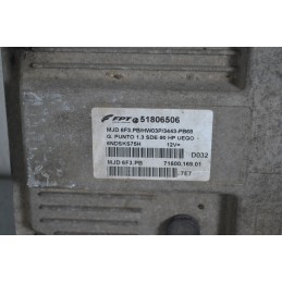 Centralina ECU Fiat Grande Punto 1.3 Mtj Dal 2005 al 2012 Cod 51806506  1647009583760