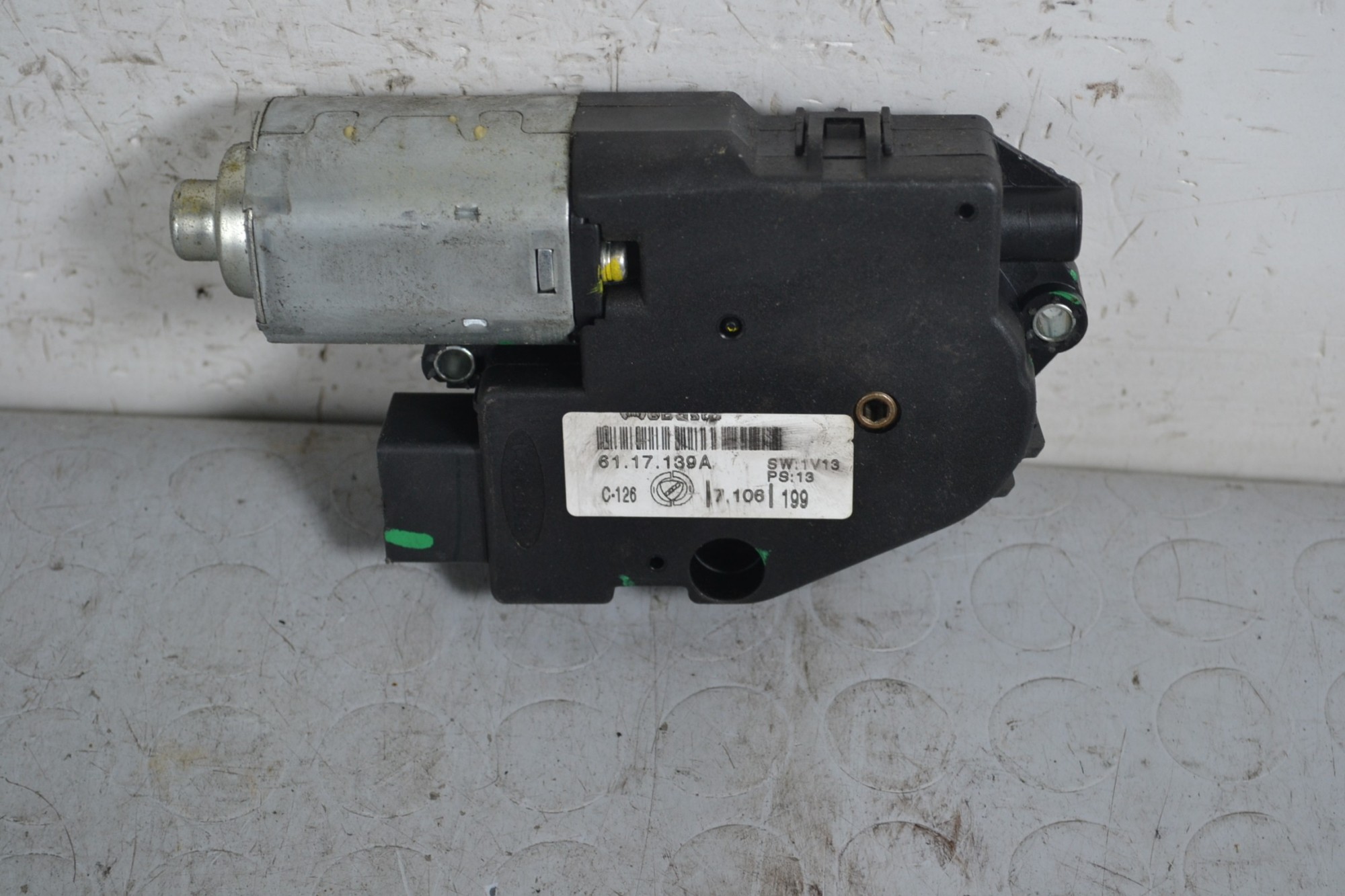 Motorino apertura tetto panoramico Fiat Punto Evo Dal 2009 al 2012 Cod 6117139A  1647245805114