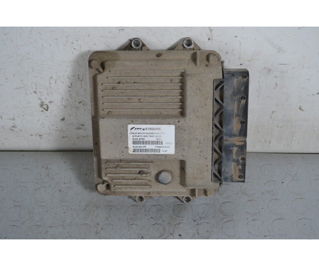 Centralina ECU Fiat Grande Punto 1.3 MJD dal 2005 al 2018 Cod 51806498  1650532988957