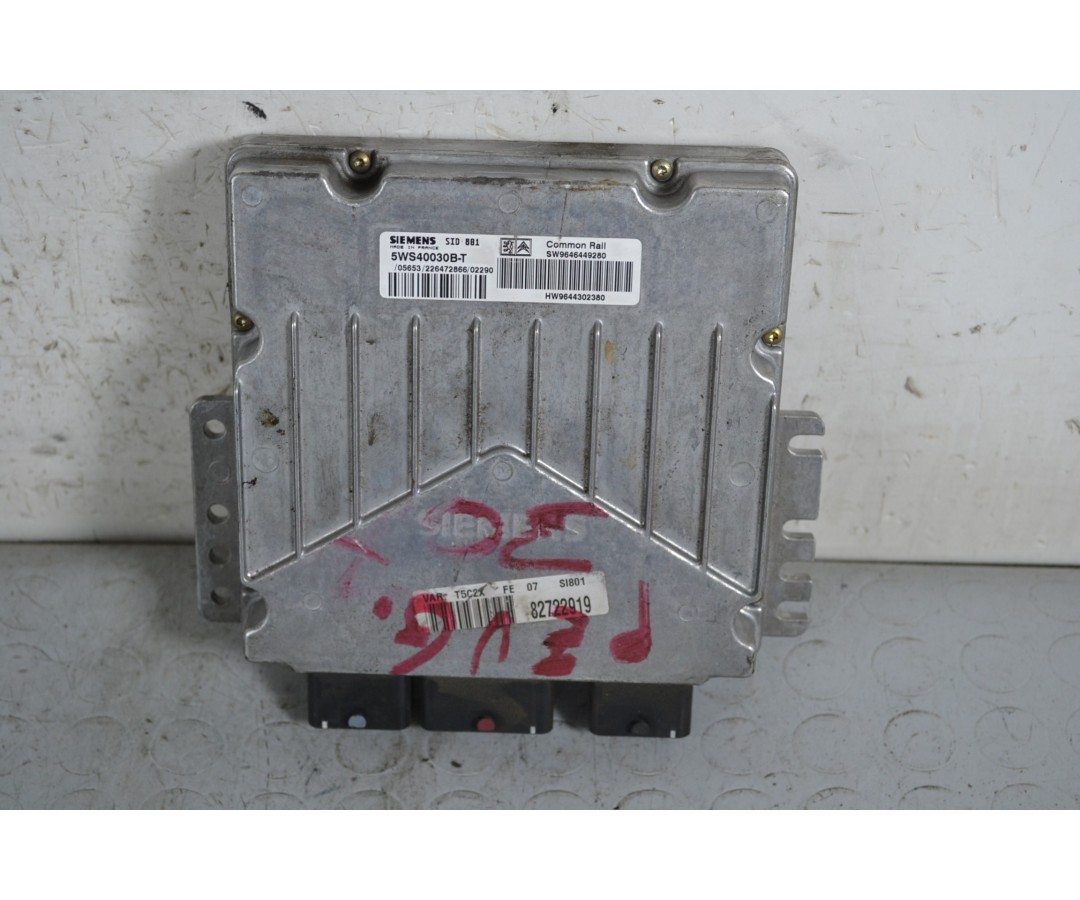 Centralina ECU Peugeot 307 dal 2001 al 2009 Cod 9646449280  1650554459497