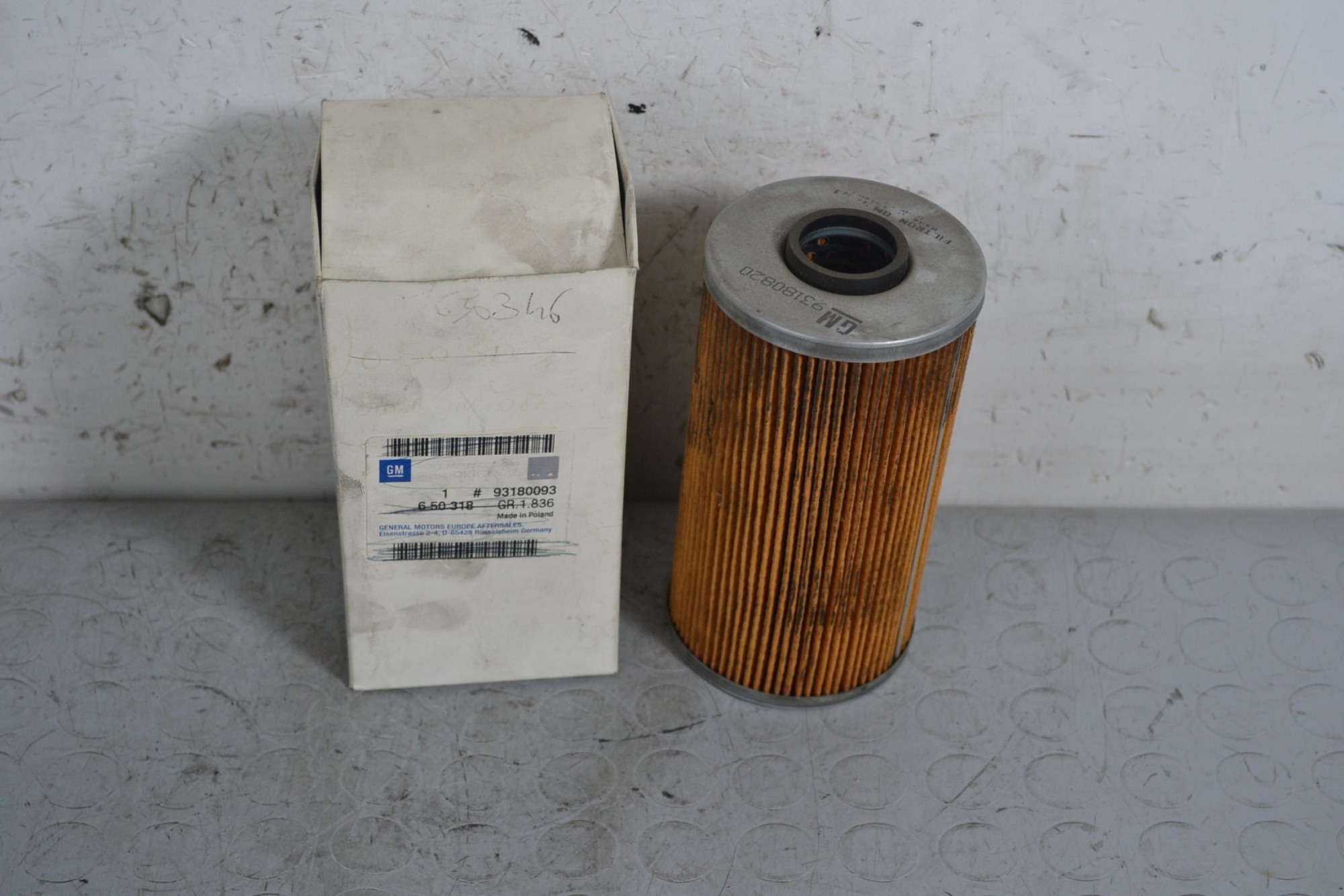 Filtro Olio Opel Omega B dal 1994 al 2003 Cod. 93180820  1651650791603