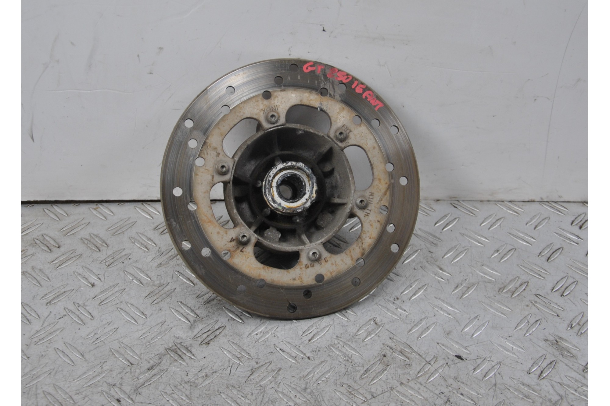 Mozzo Ruota + Disco Freno Anteriore Piaggio Vespa GTS 250 Dal 2005 al 2012  1652179910308