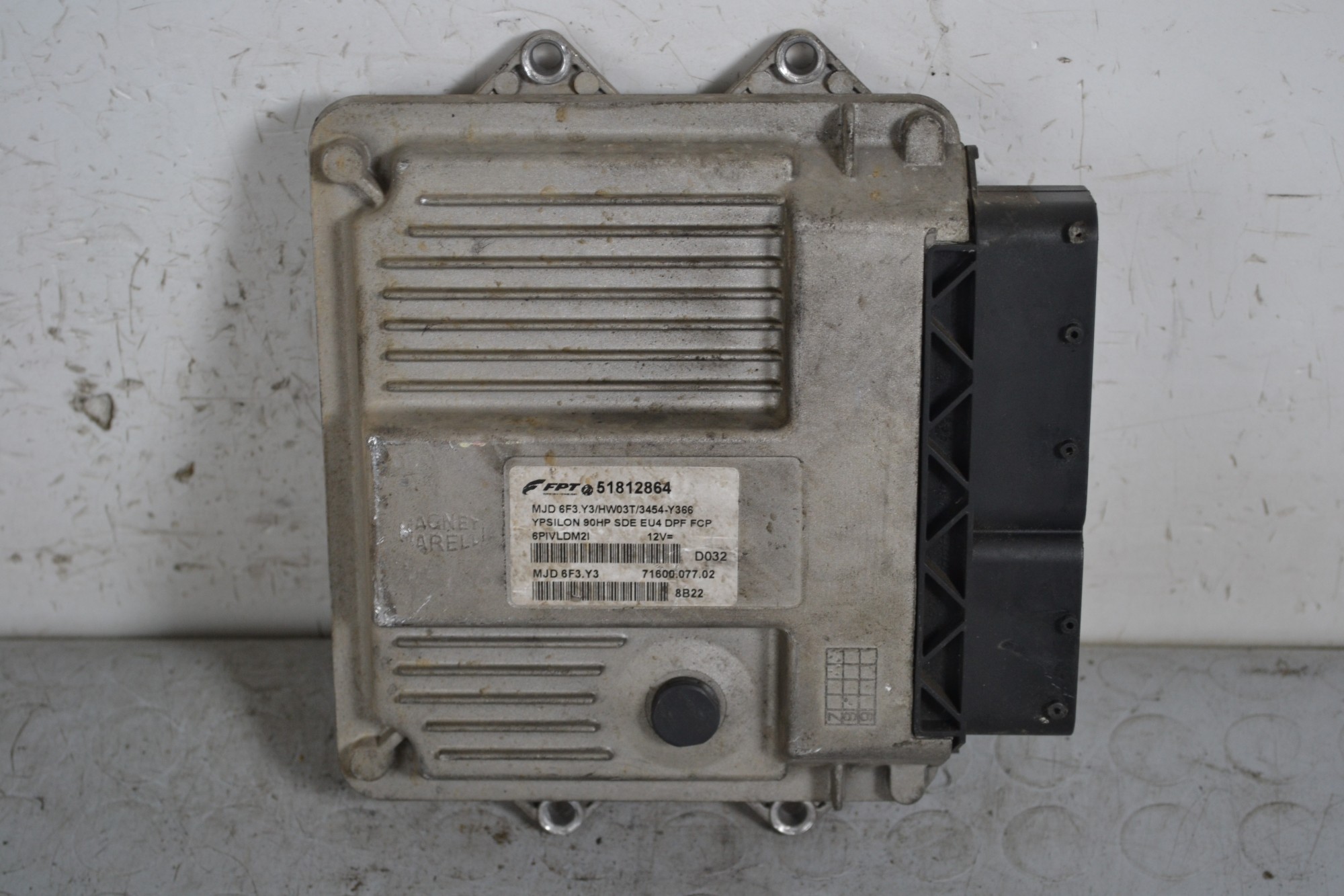 Centralina ECU Lancia Ypsilon 1.3 MJT 90CV dal 2006 al 2010 Cod 51812864  1652365356750