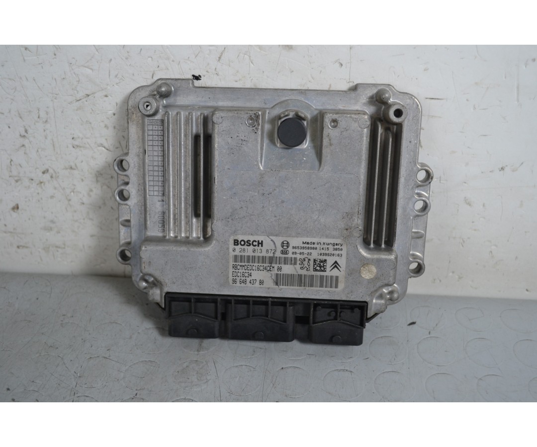 Centralina ECU Citroen C3 Picasso dal 2008 al 2017 Cod 9664843780  1653663026871