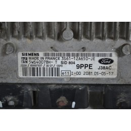 Centralina ECU Ford Fiesta V dal 2002 al 2008 Cod 3s61-12a650-je  1654498702435