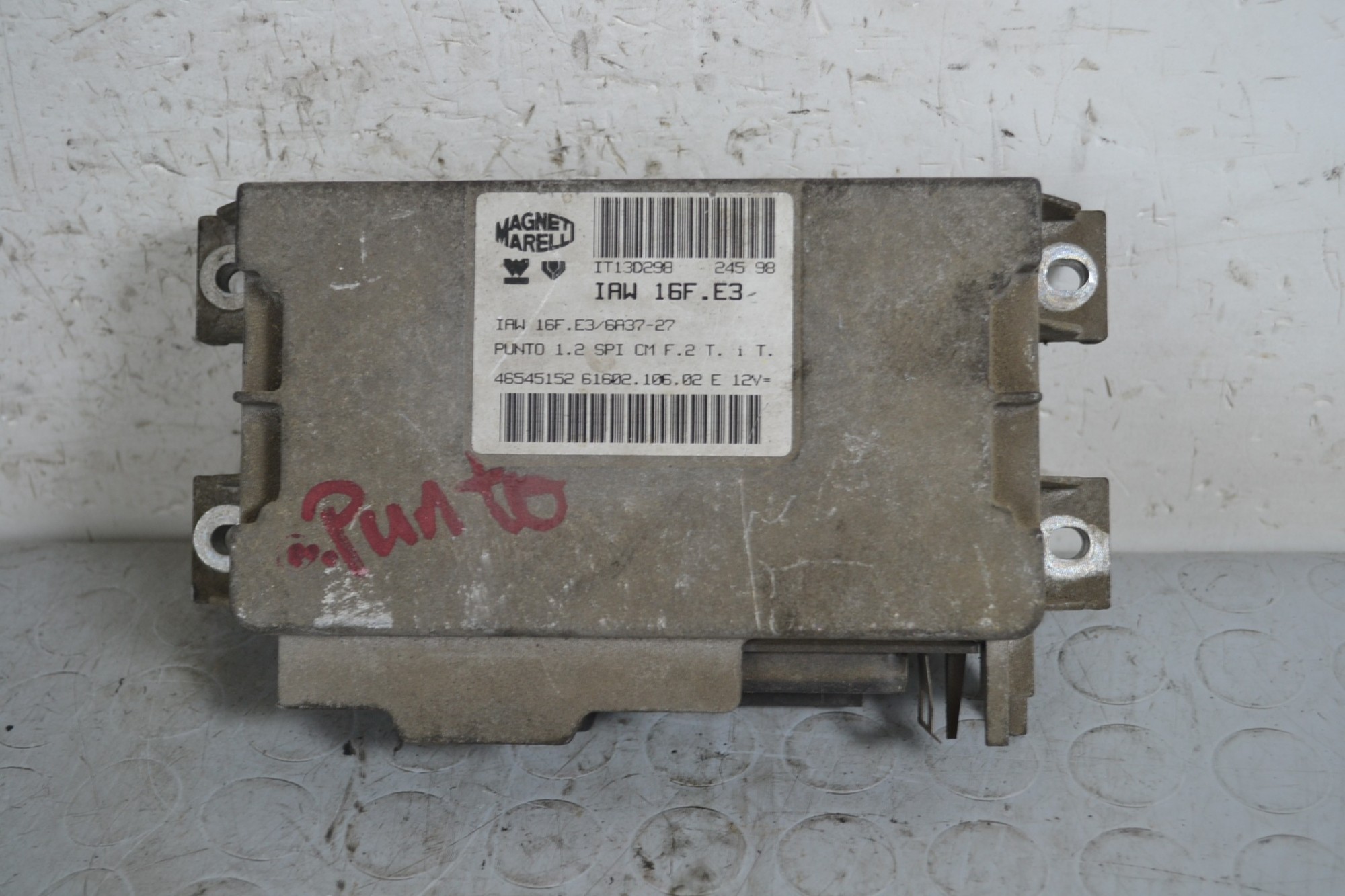 Centralina ECU Fiat Punto dal 1993 al 1999 Cod 46545152  1654670758250