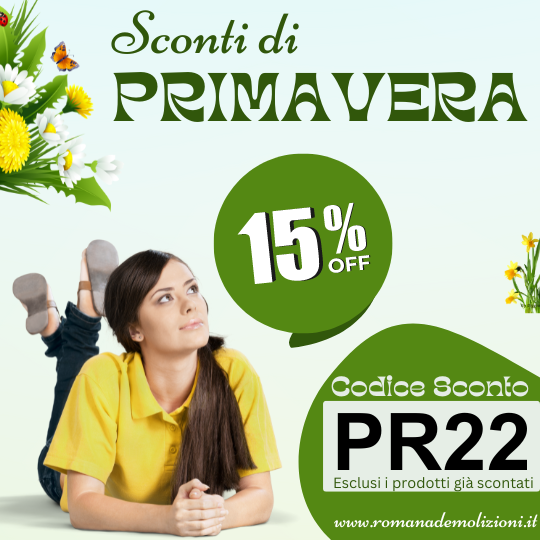 LA PRIMAVERA E' ARRIVATA E CON LEI ANCHE GLI SCONTI! CODICE SCONTO -15% SU TUTTO IL CATALOGO RICAMBI "PR22"